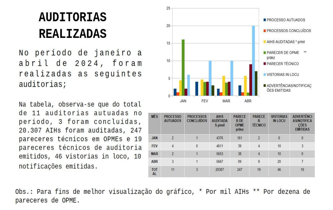 auditoria em numeros